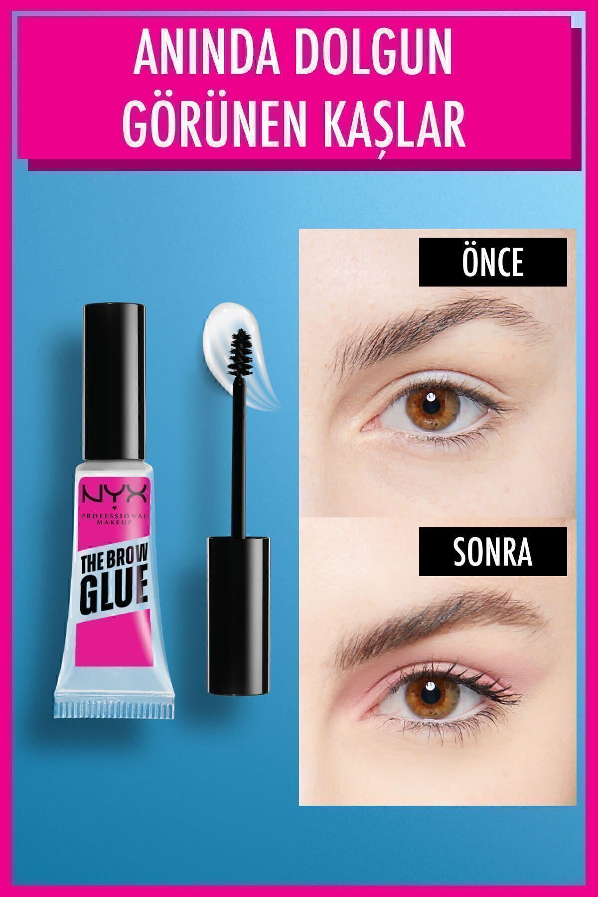 NYX Professional Makeup The Brow Glue Instant Brow Styler - Şeffaf Kaş Sabitleyici Maskara