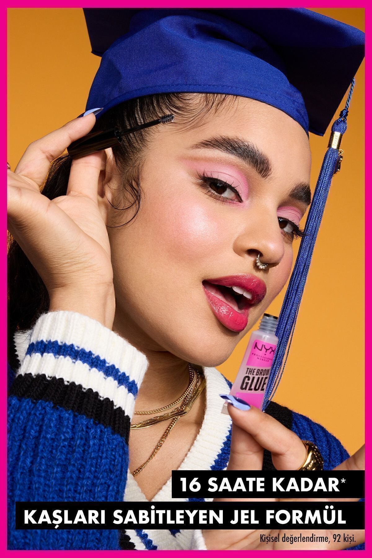 NYX Professional Makeup The Brow Glue Instant Brow Styler - Şeffaf Kaş Sabitleyici Maskara