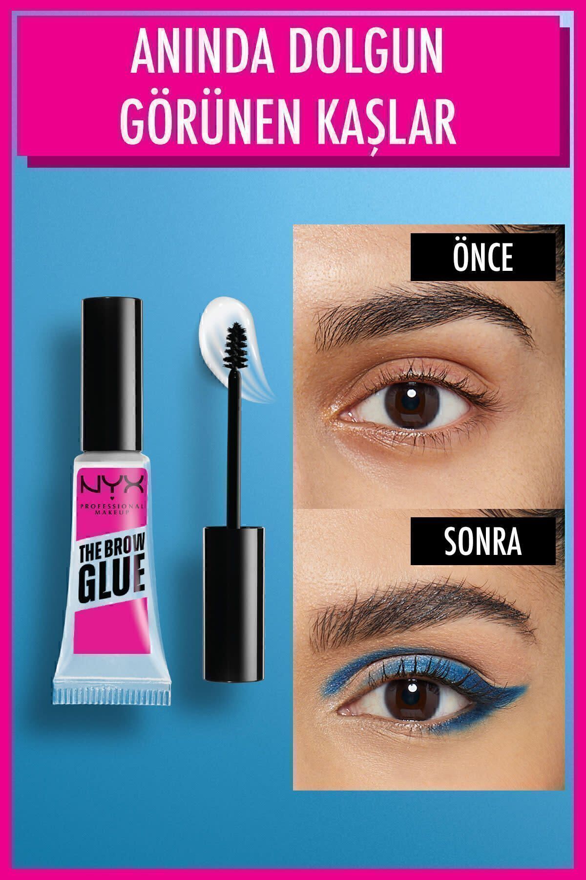 NYX Professional Makeup The Brow Glue Instant Brow Styler - Şeffaf Kaş Sabitleyici Maskara